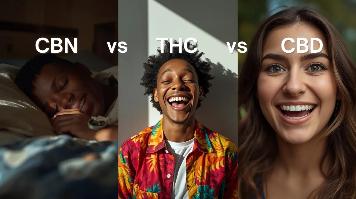 CBN vs THC vs CBD